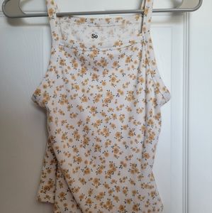 So Floral tank top